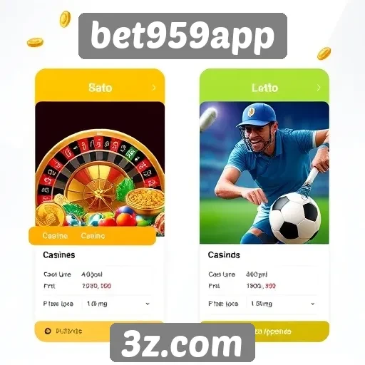 Comparativo entre jogos de cassino e apostas esportivas no bet959app